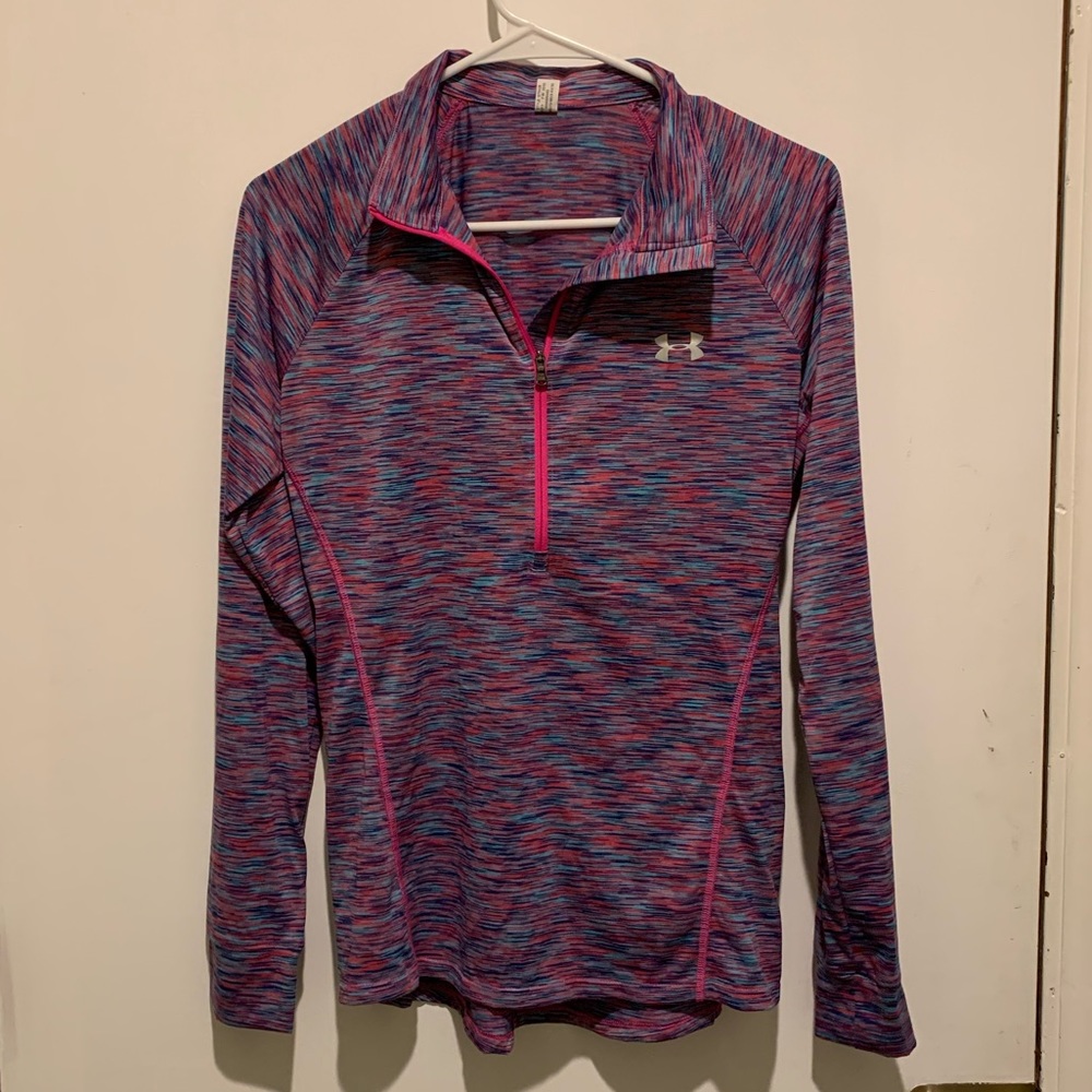 Multi-colored Under Armour half zip pullover